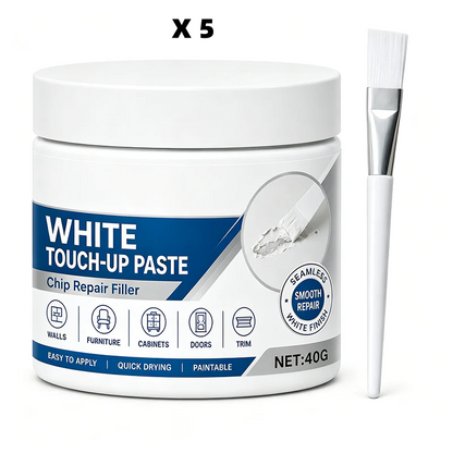 🔥A brush is included with every item.🔥White Furniture Touch-Up Paste with Brush