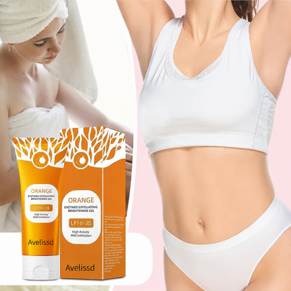 🍊 Orange Exfoliating Gel Scrub for Face & Body Deep Cleanse✨