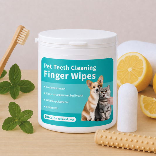 ✨Natural Pet Dental Finger Wipes🛡️
