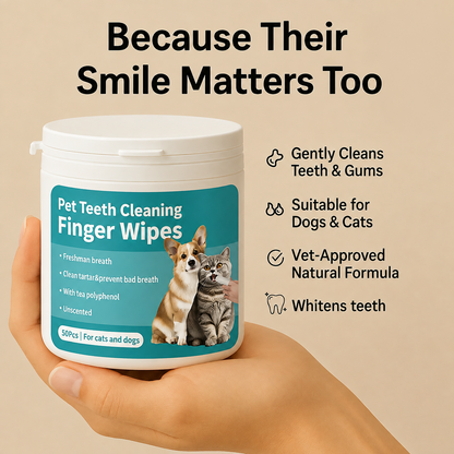 ✨Natural Pet Dental Finger Wipes🛡️