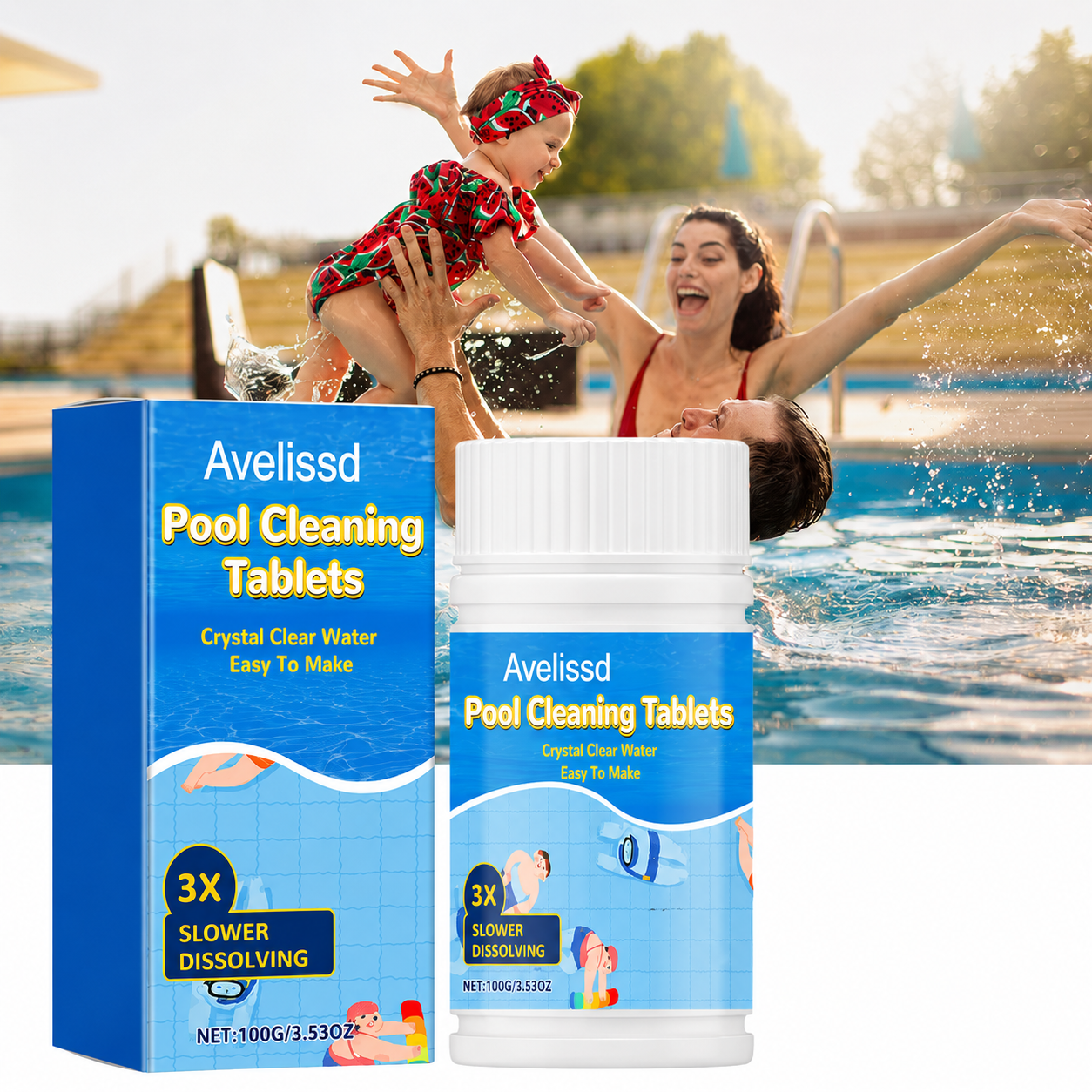 The Next-Gen Pool Purifier is here ✨ 2X Stronger Algae Control, Gentle & Safe for Kids! 👨‍👩‍👧‍👦