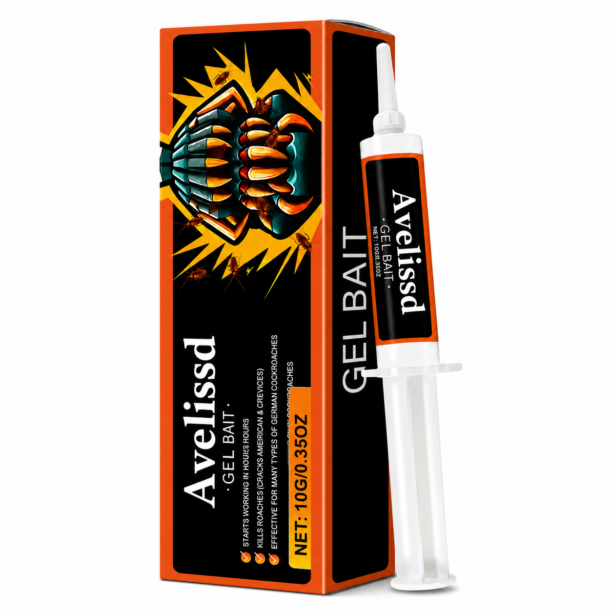 💥2026 Upgraded Formula Professional Cockroach Gel Bait – Eliminates Entire Nest