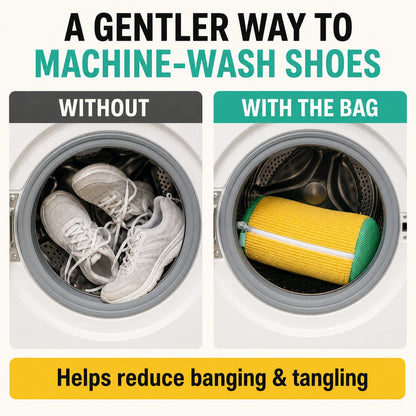 💦Laundry Shoe Washing Bag for Washing Machine - Protect Your Footwear during the Wash Accessories shoe washing,Mesh Accessory mesh laundry⚡