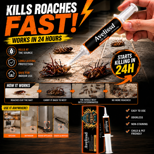 💥2026 Upgraded Formula Professional Cockroach Gel Bait – Eliminates Entire Nest