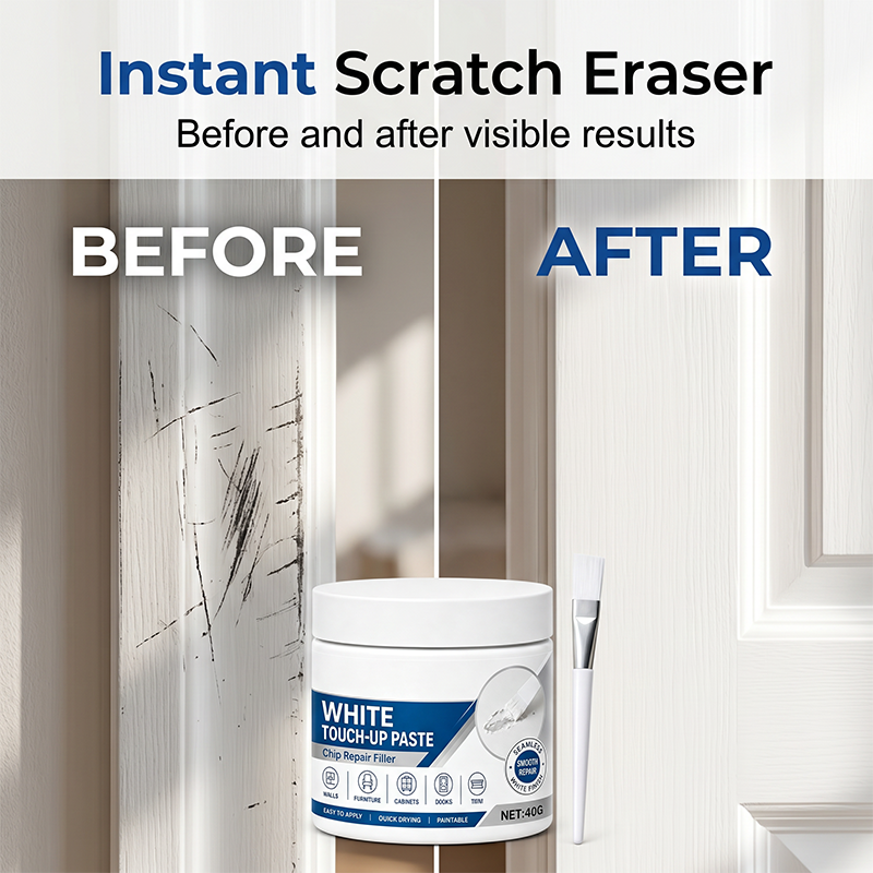 🔥A brush is included with every item.🔥White Furniture Touch-Up Paste with Brush