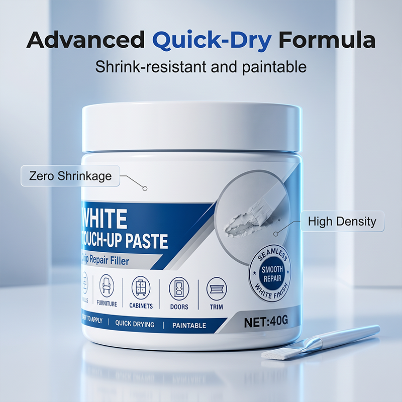 🔥A brush is included with every item.🔥White Furniture Touch-Up Paste with Brush
