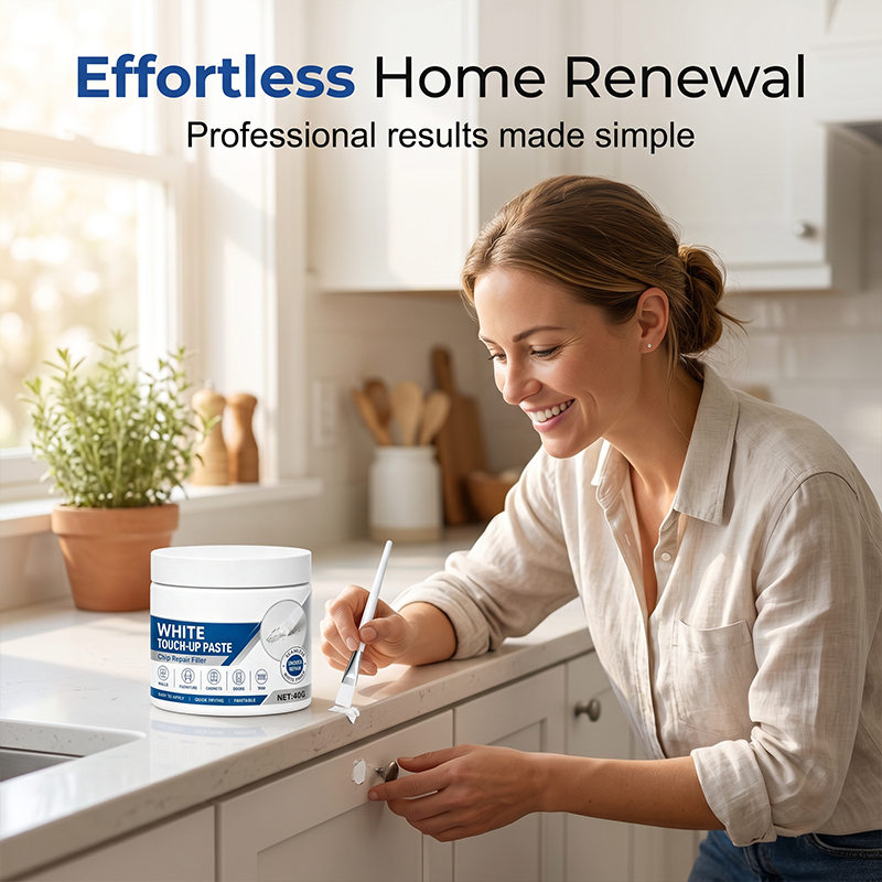 🔥A brush is included with every item.🔥White Furniture Touch-Up Paste with Brush