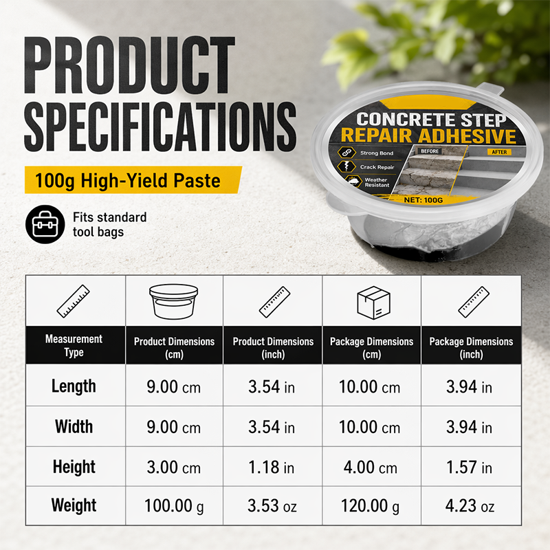 ⚡Order now and get  free spatula.-Concrete Step Repair Adhesive🔥